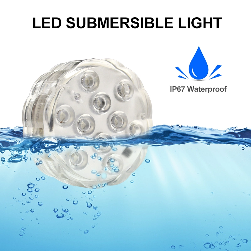 Hotook New IP67 Smart RGB Remote Underwater Submersible Colorful LED Floating Swimming Pool LED Light