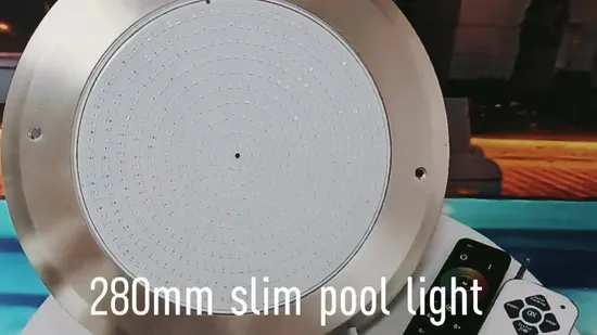 18W/24W防水IP68 RGB LED水中ライト、壁掛け超薄型プールライト