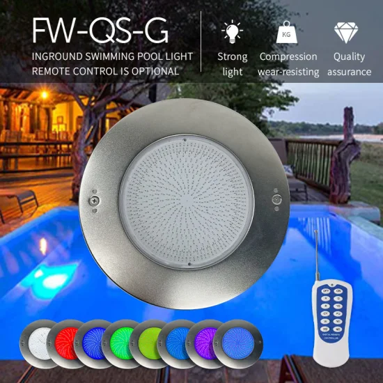 IP68防水RGB LEDプールライト、WiFiリモコン変色水中プールライト