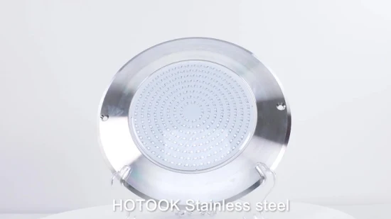 Hotook プールニッチ用 WiFi インジケーターライト (特許取得済み) IP68 SS316 ステンレススチールを樹脂フィラーで置き換え、18W 水中 LED ライト